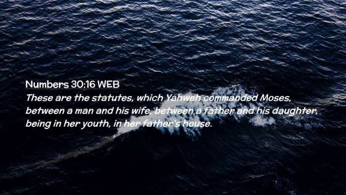 Picture 02 - Numbers 30:16 WEB Desktop Wallpaper - These are the statutes, which Yahweh commanded - Desktop Bible Verse Wallpaper