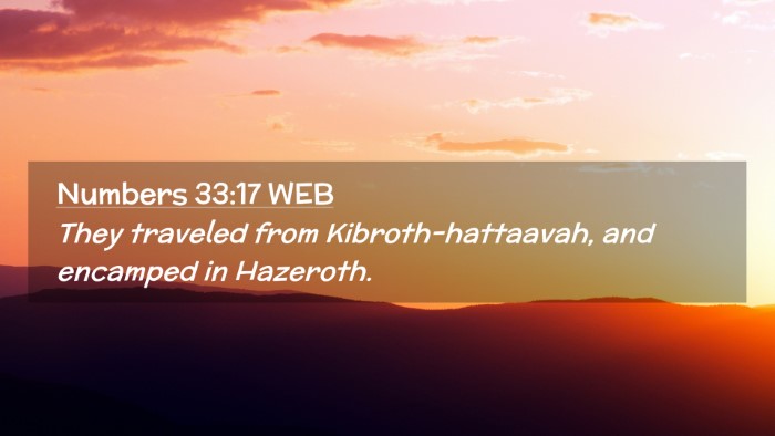 Picture 02 - Numbers 33:17 WEB Desktop Wallpaper - They traveled from Kibroth-hattaavah, and - Desktop Bible Verse Wallpaper