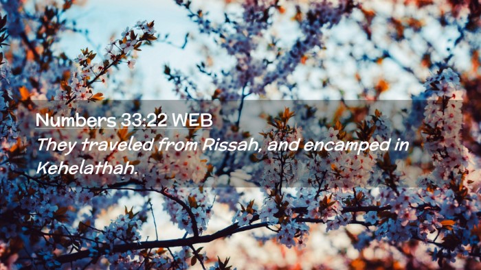 Picture 02 - Numbers 33:22 WEB Desktop Wallpaper - They traveled from Rissah, and encamped in - Desktop Bible Verse Wallpaper