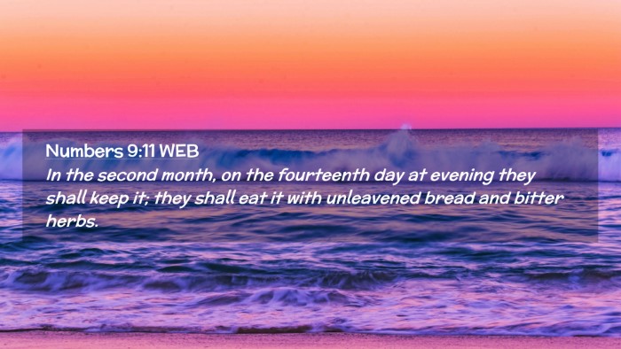 Picture 02 - Numbers 9:11 WEB Desktop Wallpaper - In the second month, on the fourteenth day at - Desktop Bible Verse Wallpaper