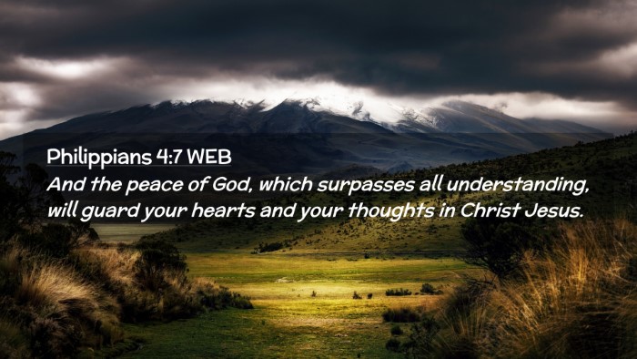 Picture 02 - Philippians 4:7 WEB Desktop Wallpaper - And the peace of God, which surpasses all - Desktop Bible Verse Wallpaper