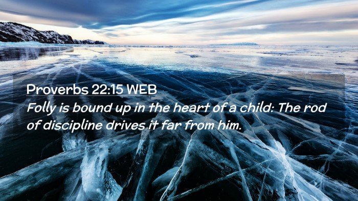Picture 02 - Proverbs 22:15 WEB Desktop Wallpaper - Folly is bound up in the heart of a child: The - Desktop Bible Verse Wallpaper