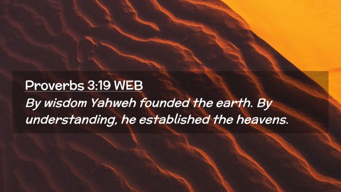 Picture 02 - Proverbs 3:19 WEB Desktop Wallpaper - By wisdom Yahweh founded the earth. By - Desktop Bible Verse Wallpaper