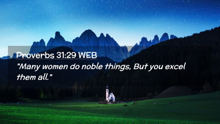 Picture 02 - Proverbs 31:29 WEB Desktop Wallpaper - 