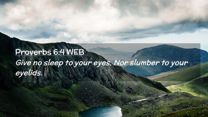 Picture 02 - Proverbs 6:4 WEB Desktop Wallpaper - Give no sleep to your eyes, Nor slumber to your - Desktop Bible Verse Wallpaper