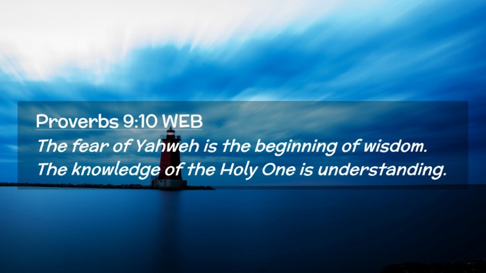 Picture 02 - Proverbs 9:10 WEB Desktop Wallpaper - The fear of Yahweh is the beginning of wisdom. - Desktop Bible Verse Wallpaper