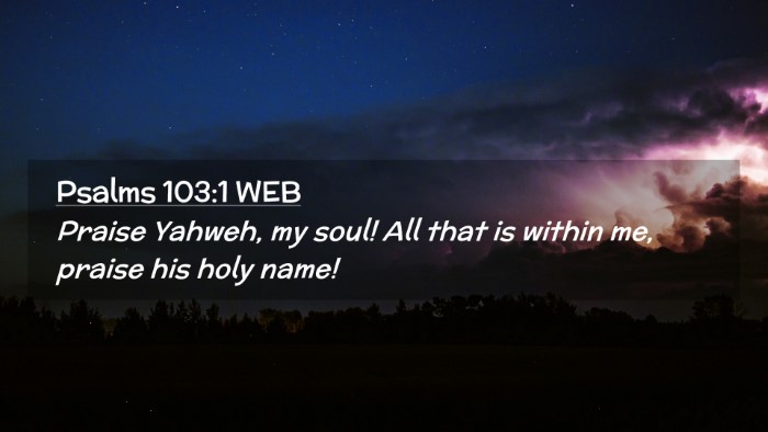 Picture 02 - Psalms 103:1 WEB Desktop Wallpaper - Praise Yahweh, my soul! All that is within me, - Desktop Bible Verse Wallpaper