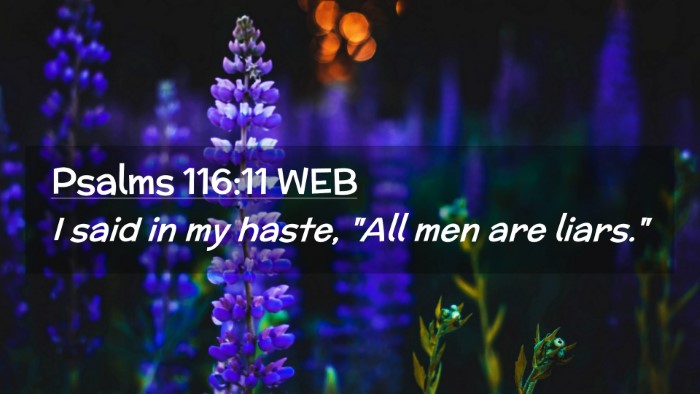 Picture 02 - Psalms 116:11 WEB Desktop Wallpaper - I said in my haste, 