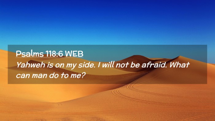Picture 02 - Psalms 118:6 WEB Desktop Wallpaper - Yahweh is on my side. I will not be afraid. What - Desktop Bible Verse Wallpaper