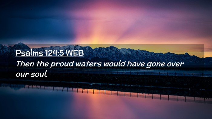 Picture 02 - Psalms 124:5 WEB Desktop Wallpaper - Then the proud waters would have gone over our - Desktop Bible Verse Wallpaper