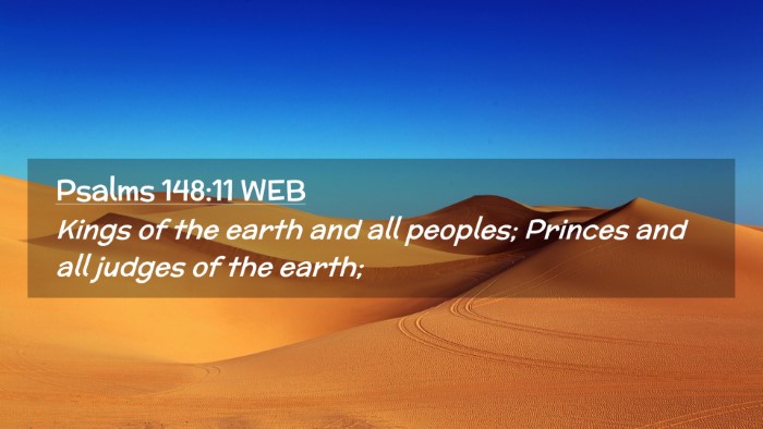 Picture 02 - Psalms 148:11 WEB Desktop Wallpaper - Kings of the earth and all peoples; Princes and - Desktop Bible Verse Wallpaper