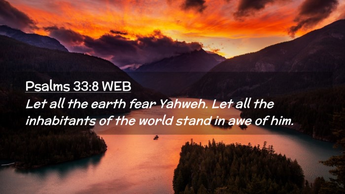 Picture 02 - Psalms 33:8 WEB Desktop Wallpaper - Let all the earth fear Yahweh. Let all the - Desktop Bible Verse Wallpaper
