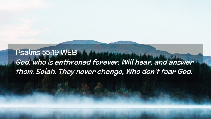 Picture 02 - Psalms 55:19 WEB Desktop Wallpaper - God, who is enthroned forever, Will hear, and - Desktop Bible Verse Wallpaper
