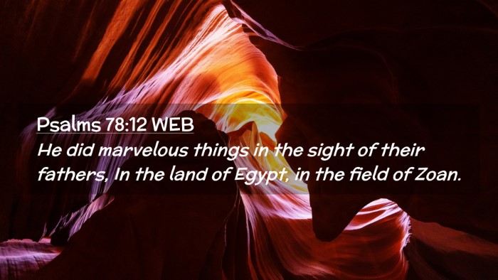 Picture 02 - Psalms 78:12 WEB Desktop Wallpaper - He did marvelous things in the sight of their - Desktop Bible Verse Wallpaper