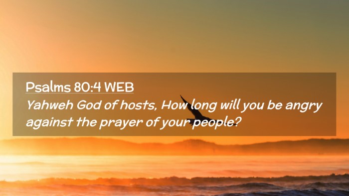 Picture 02 - Psalms 80:4 WEB Desktop Wallpaper - Yahweh God of hosts, How long will you be angry - Desktop Bible Verse Wallpaper