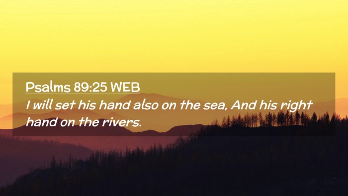 Picture 02 - Psalms 89:25 WEB Desktop Wallpaper - I will set his hand also on the sea, And his - Desktop Bible Verse Wallpaper