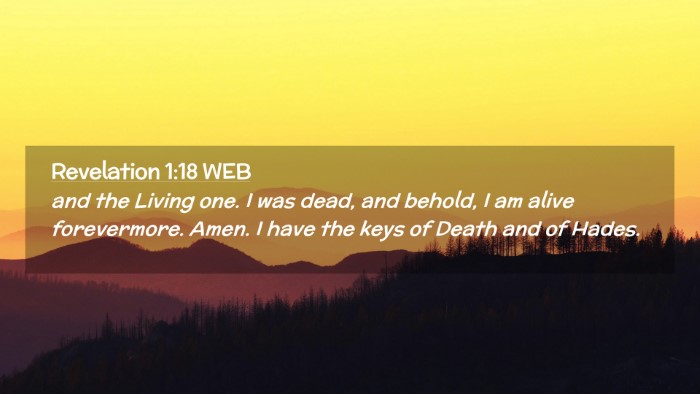 Picture 02 - Revelation 1:18 WEB Desktop Wallpaper - and the Living one. I was dead, and behold, I am - Desktop Bible Verse Wallpaper