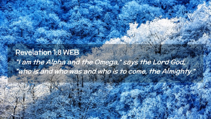 Picture 02 - Revelation 1:8 WEB Desktop Wallpaper - 