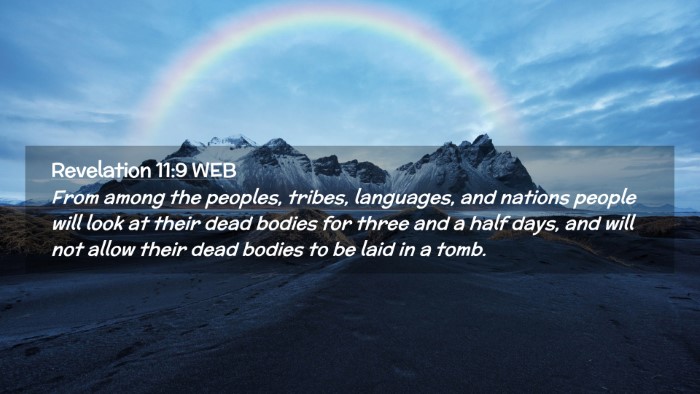 Picture 02 - Revelation 11:9 WEB Desktop Wallpaper - From among the peoples, tribes, languages, and - Desktop Bible Verse Wallpaper