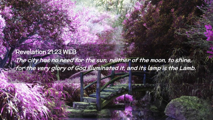 Picture 02 - Revelation 21:23 WEB Desktop Wallpaper - The city has no need for the sun, neither of the - Desktop Bible Verse Wallpaper