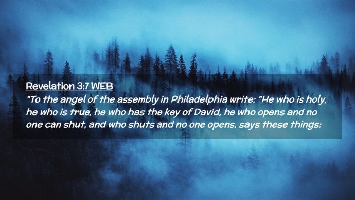 Picture 02 - Revelation 3:7 WEB Desktop Wallpaper - 