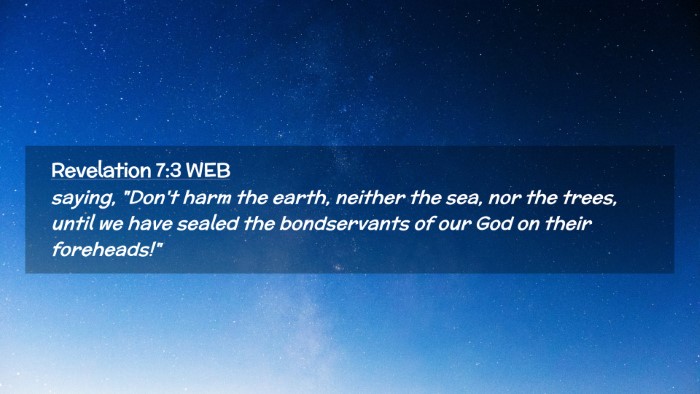 Picture 02 - Revelation 7:3 WEB Desktop Wallpaper - saying, 