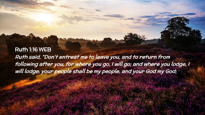Picture 02 - Ruth 1:16 WEB Desktop Wallpaper - Ruth said, 
