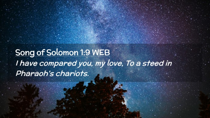 Picture 02 - Song of Solomon 1:9 WEB Desktop Wallpaper - I have compared you, my love, To a steed in - Desktop Bible Verse Wallpaper