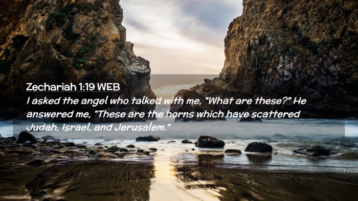 Picture 02 - Zechariah 1:19 WEB Desktop Wallpaper - I asked the angel who talked with me, 