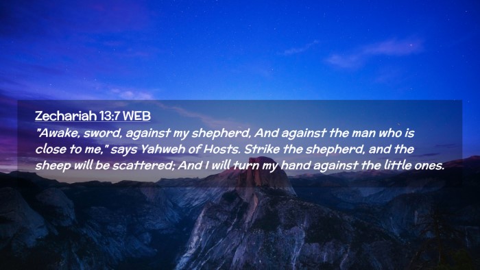 Picture 02 - Zechariah 13:7 WEB Desktop Wallpaper - 
