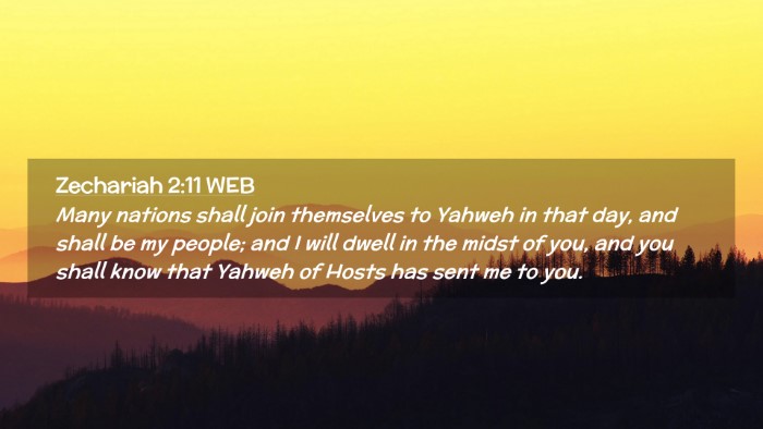 Picture 02 - Zechariah 2:11 WEB Desktop Wallpaper - Many nations shall join themselves to Yahweh in - Desktop Bible Verse Wallpaper
