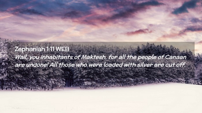 Picture 02 - Zephaniah 1:11 WEB Desktop Wallpaper - Wail, you inhabitants of Maktesh, for all the - Desktop Bible Verse Wallpaper