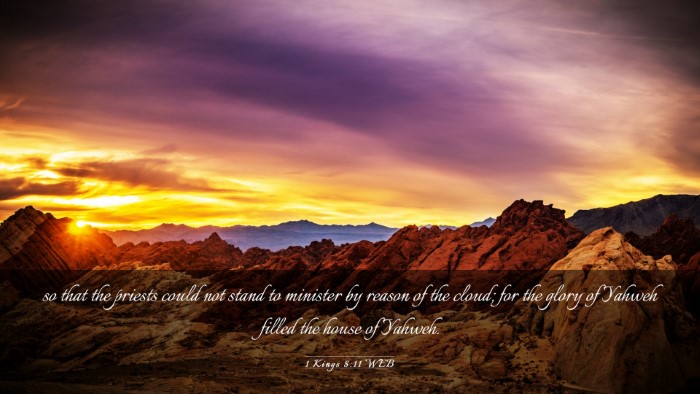 Picture 03 - 1 Kings 8:11 WEB Desktop Wallpaper - so that the priests could not stand to minister - Desktop Bible Verse Wallpaper