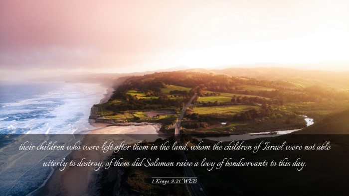 Picture 03 - 1 Kings 9:21 WEB Desktop Wallpaper - their children who were left after them in the - Desktop Bible Verse Wallpaper
