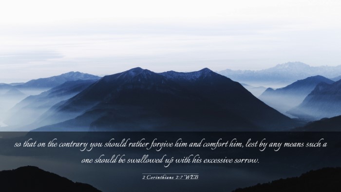 Picture 03 - 2 Corinthians 2:7 WEB Desktop Wallpaper - so that on the contrary you should rather forgive - Desktop Bible Verse Wallpaper
