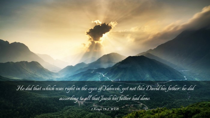 Picture 03 - 2 Kings 14:3 WEB Desktop Wallpaper - He did that which was right in the eyes of - Desktop Bible Verse Wallpaper