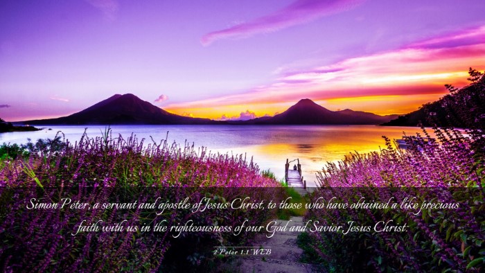 Picture 03 - 2 Peter 1:1 WEB Desktop Wallpaper - Simon Peter, a servant and apostle of Jesus - Desktop Bible Verse Wallpaper