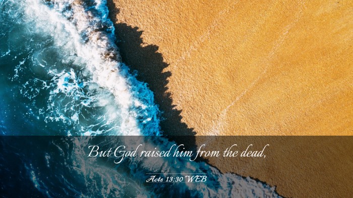 Picture 03 - Acts 13:30 WEB Desktop Wallpaper - But God raised him from the - Desktop Bible Verse Wallpaper