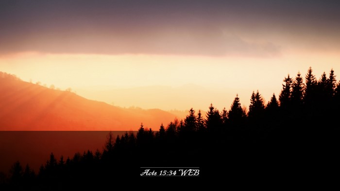 Picture 03 - Acts 15:34 WEB Desktop Wallpaper -  - Desktop Bible Verse Wallpaper