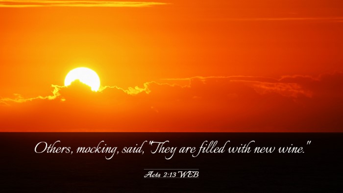 Picture 03 - Acts 2:13 WEB Desktop Wallpaper - Others, mocking, said, 