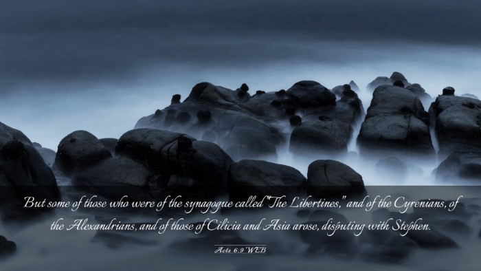 Picture 03 - Acts 6:9 WEB Desktop Wallpaper - But some of those who were of the synagogue - Desktop Bible Verse Wallpaper