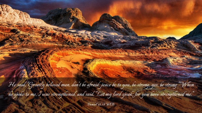 Picture 03 - Daniel 10:19 WEB Desktop Wallpaper - He said, 
