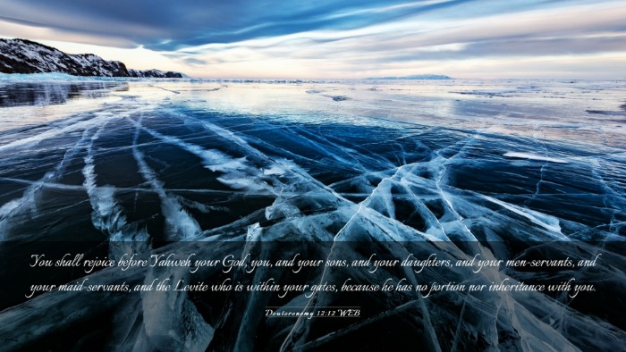 Picture 03 - Deuteronomy 12:12 WEB Desktop Wallpaper - You shall rejoice before Yahweh your God, you, - Desktop Bible Verse Wallpaper