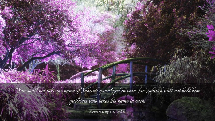 Picture 03 - Deuteronomy 5:11 WEB Desktop Wallpaper - 
