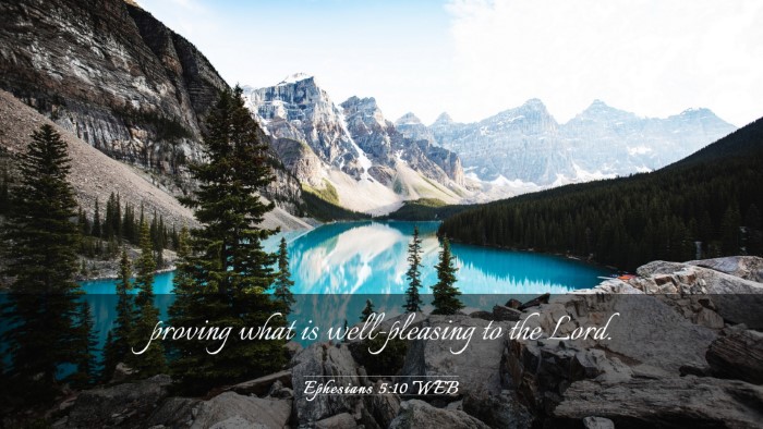 Picture 03 - Ephesians 5:10 WEB Desktop Wallpaper - proving what is well-pleasing to the - Desktop Bible Verse Wallpaper