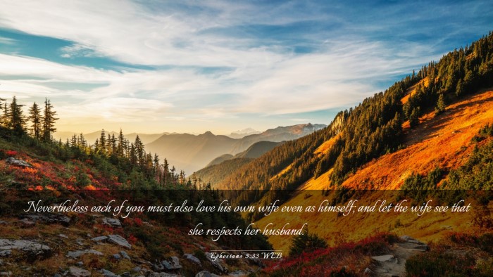 Picture 03 - Ephesians 5:33 WEB Desktop Wallpaper - Nevertheless each of you must also love his own - Desktop Bible Verse Wallpaper