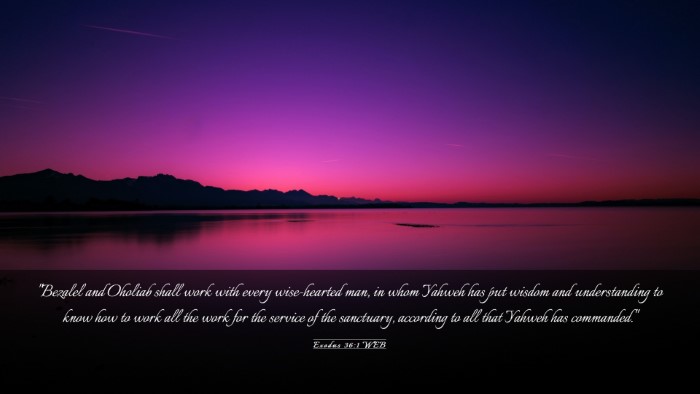 Picture 03 - Exodus 36:1 WEB Desktop Wallpaper - 