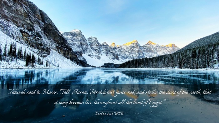 Picture 03 - Exodus 8:16 WEB Desktop Wallpaper - Yahweh said to Moses, 