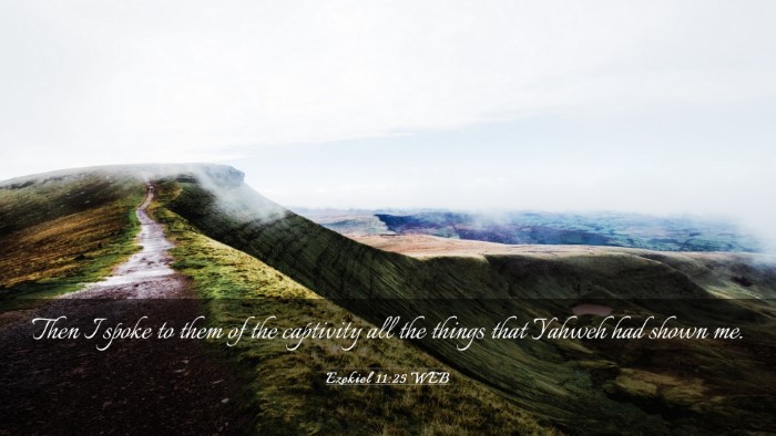 Picture 03 - Ezekiel 11:25 WEB Desktop Wallpaper - Then I spoke to them of the captivity all the - Desktop Bible Verse Wallpaper