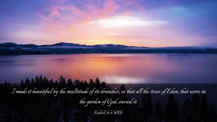 Picture 03 - Ezekiel 31:9 WEB Desktop Wallpaper - I made it beautiful by the multitude of its - Desktop Bible Verse Wallpaper